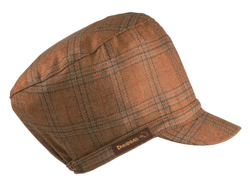 Karierter Dreadbag Wolle Dreadlocks Mütze kaufen