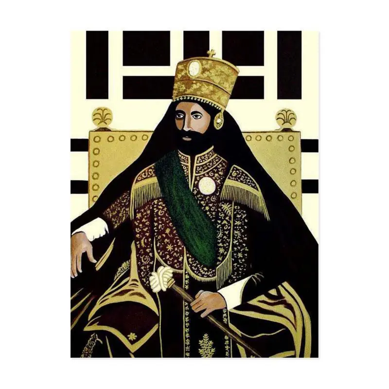 Haile Selassie I - Jah Rastafari Postcard