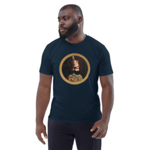Haile Selassie Unisex-orgaaninen paita