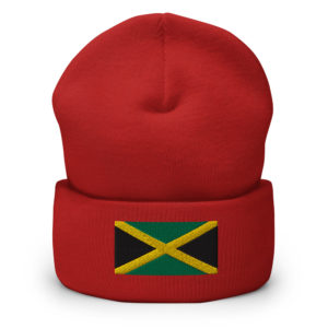 Jamaican flag beanie