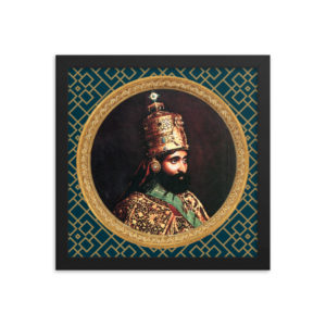 Haile Selassie Indrammet plakat