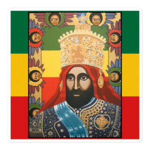 Haile Selassie Aufkleber – Sticker