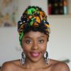 African Dreadwap - Omotávka na hlavu pre Dreads Locs Afro dlhé vlasy - potlač africkým voskom - obchod s bavlnou