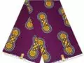 African Wax Print - Headwrap - Purple Yellow Kopftuch für Dreads Afros Lamge Haare