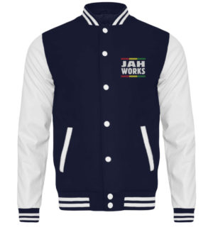 College Jacket - Jah Works Jah Bless College Jacket - 6753