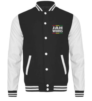 College Jacket - Jah Works Jah Bless College Jacket - 6757