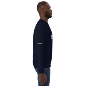 Blue French Navy Eco Dreadbag Lion Men Sweatshirt - Rastawear Shop