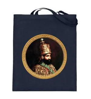 Haile Selassie I Jutebeutel Haile Selassie I Jah Rastafari Royal Roots Totebag