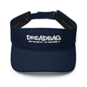 หมวกแก๊ป Rasta Visor สีน้ำเงิน Navy Dreadbag Lion - Rastawear Shop
