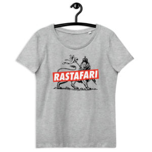 ร้านเสื้อยืดผู้หญิง Rasta Rastafari Roots Grey