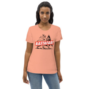Магазин женских футболок Rasta Rastafarian Roots Orange Rose