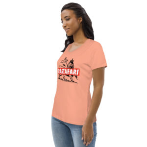 Rasta Rastafarian Roots Orange T-shirtbutik for kvinder
