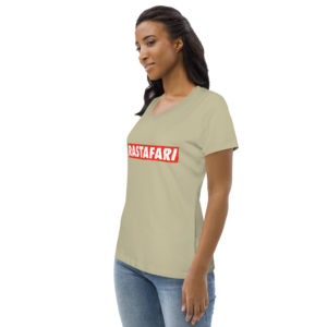 Rasta Rastafari Roots Beige Womens Eco T-Shirt Shop