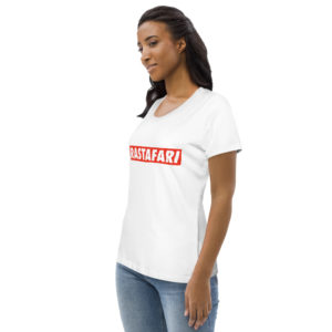 Rasta Rastafari Roots สีขาว Womens Eco T-Shirt Shop