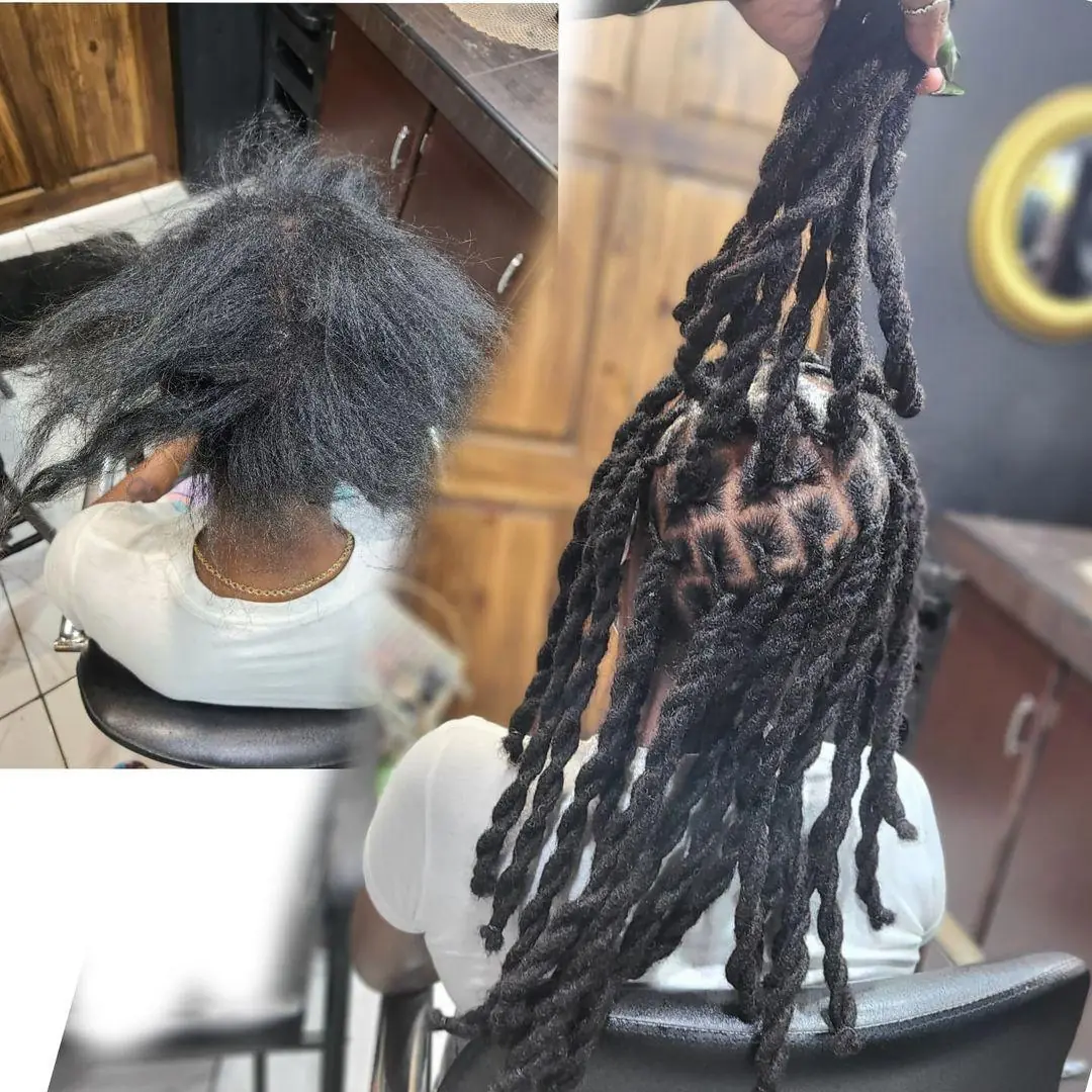 And another one.
12 inch 0.8 install done on fine hair. 
#thelocscreator #locs #…