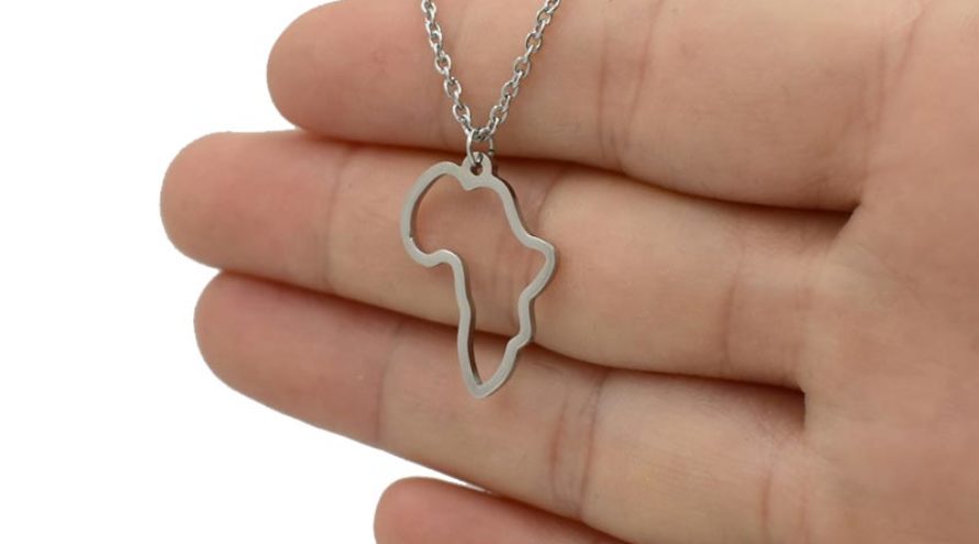 Africa necklace silver