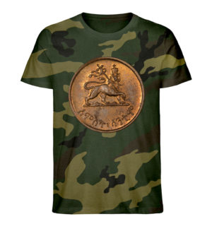 Jah Army Lion of Judah Camouflage skjorte - Camouflage Organic Shirt-6935