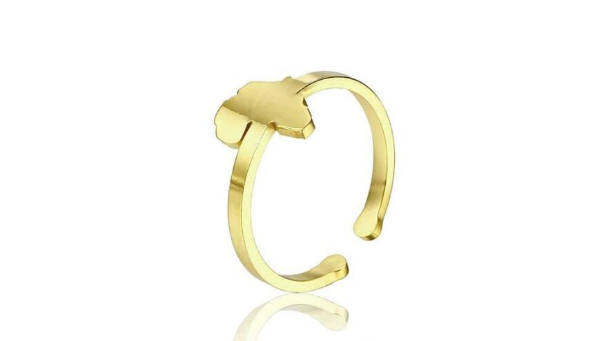 Africa ring gold