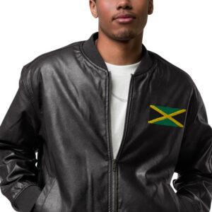 Jamaica Flag Rasta Nation Roots ร้านแจ็คเก็ตสีดำ