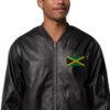 Κατάστημα μαύρων μπουφάν με σημαία Jamaica Rasta Nation Roots