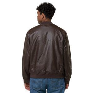 UNIA Leather Bomber Jacket