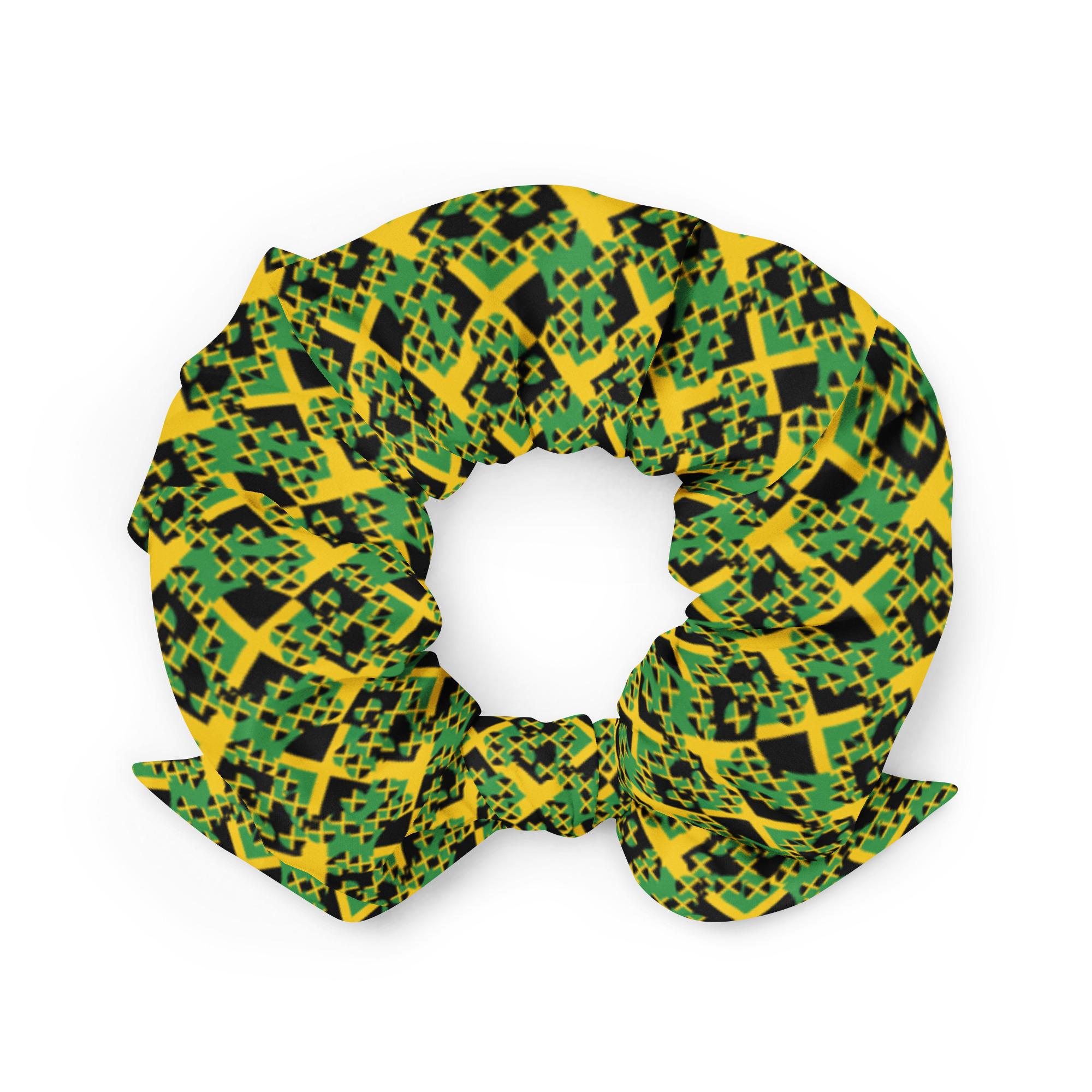 Jamajské umenie recyklované Scrunchie