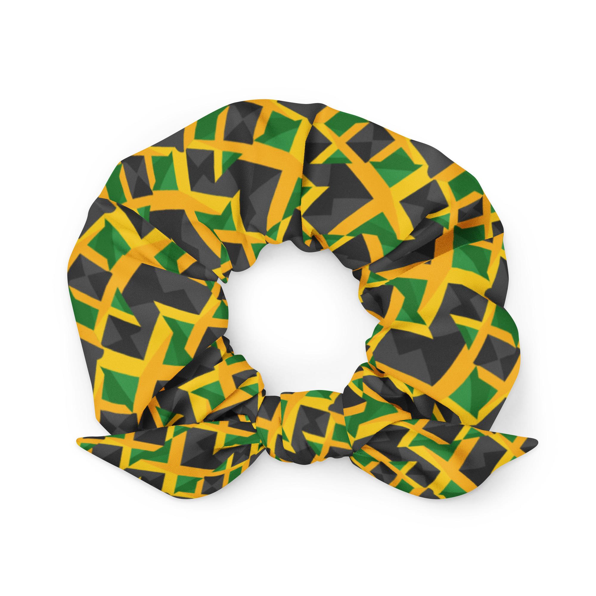 Obchod s vlasovými kravatami Jamajský štýl Reggae Roots Scrunchie