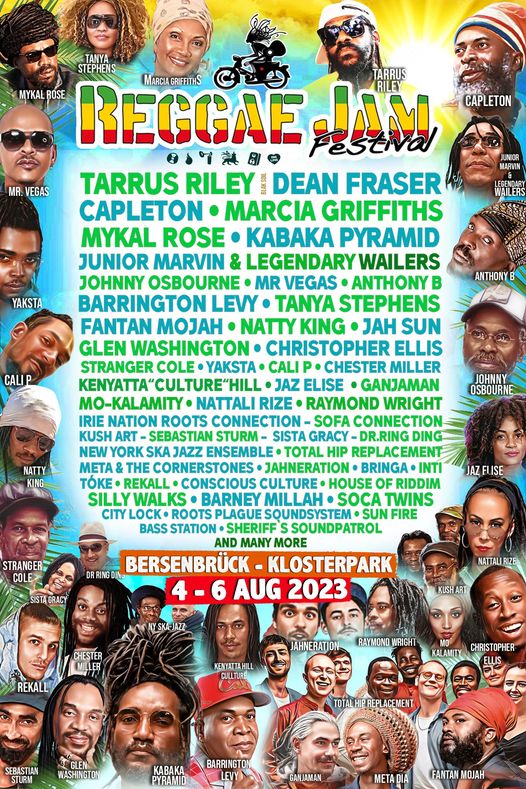 Programma Reggae Jam Festival 2023