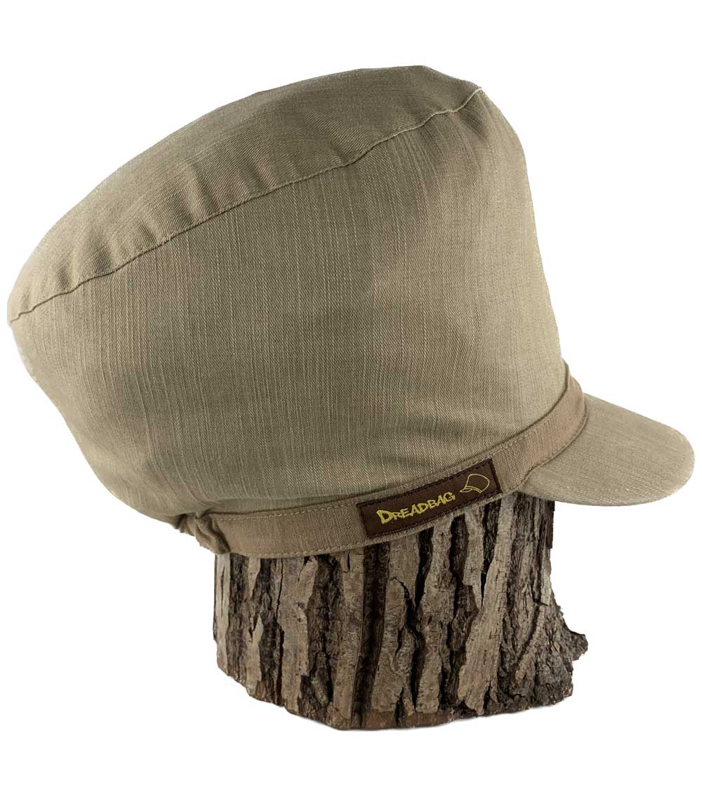 قبعة راستا XL بيج ملابس عمال مجدل