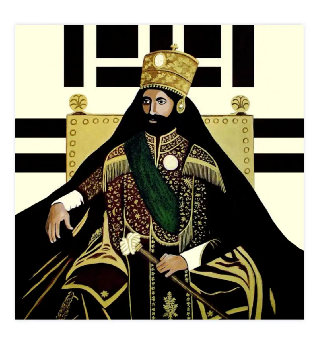 Jah Rastafari Haile Selassie Aufkleber Jah Rastafari Haile Selassie Aufkleber - Sticker-3