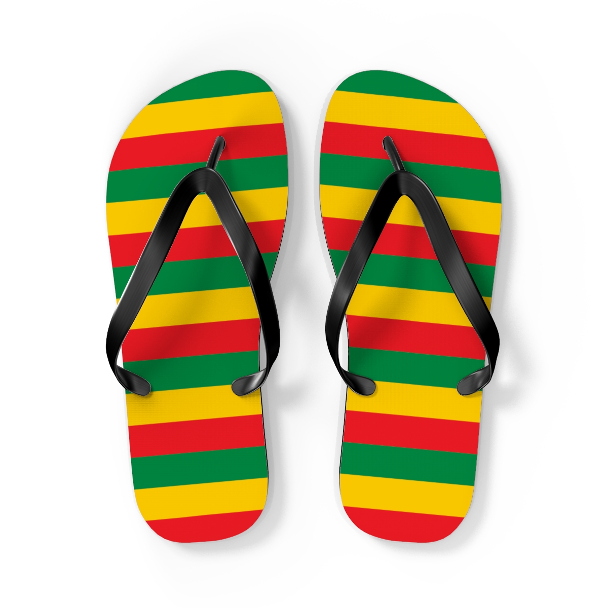 Reggae Rasta flip flops