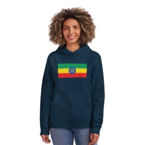 เสื้อมีฮู้ด unisex ลายธงเอธิโอเปีย