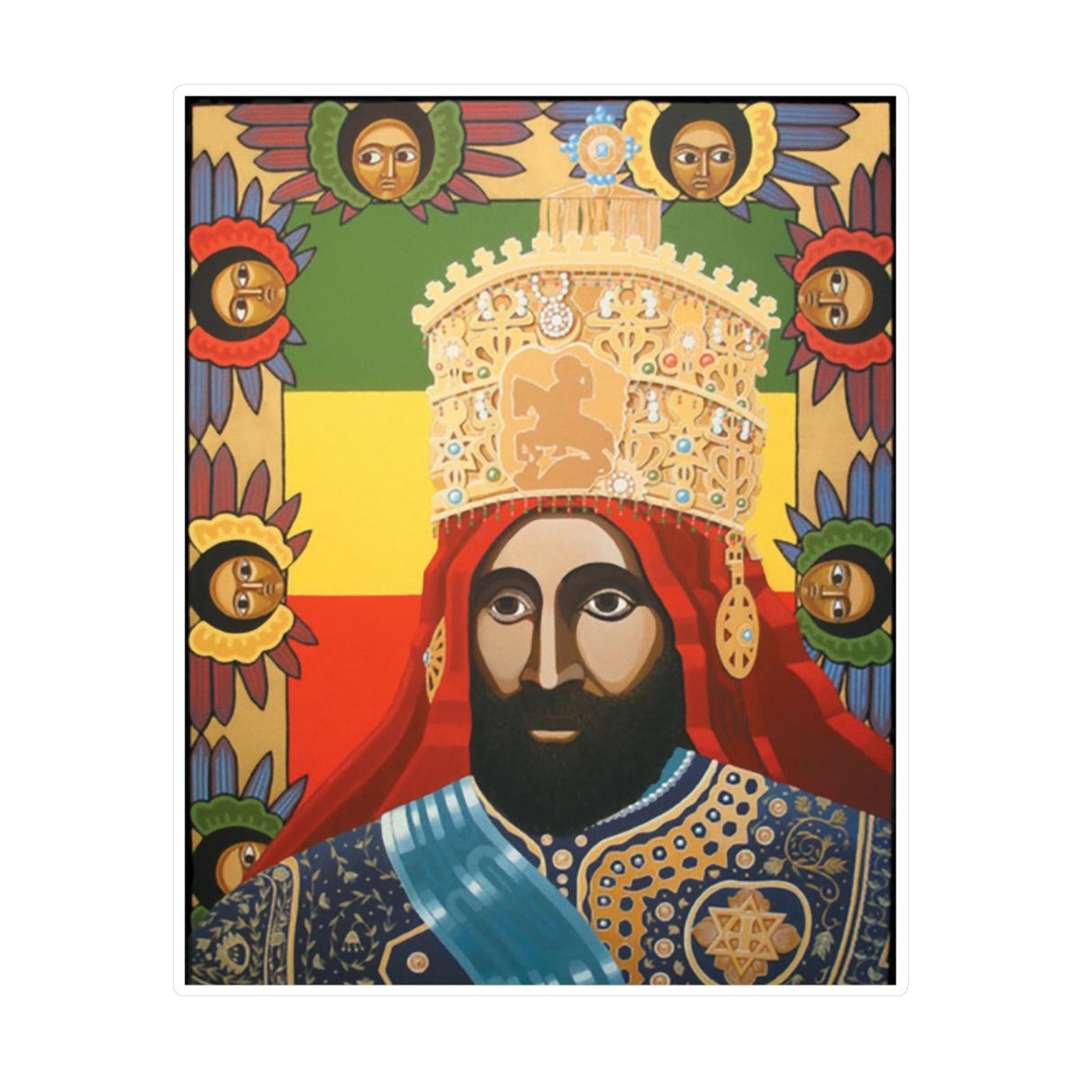 สติ๊กเกอร์ไวนิล Jah Rastafarian