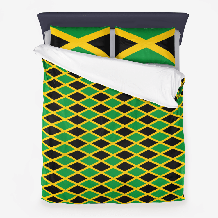 Jamaica Flagga påslakan i mikrofiber