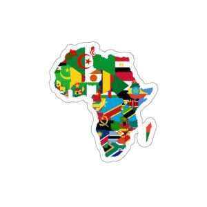 Adesivi Africa United tagliati a bacio