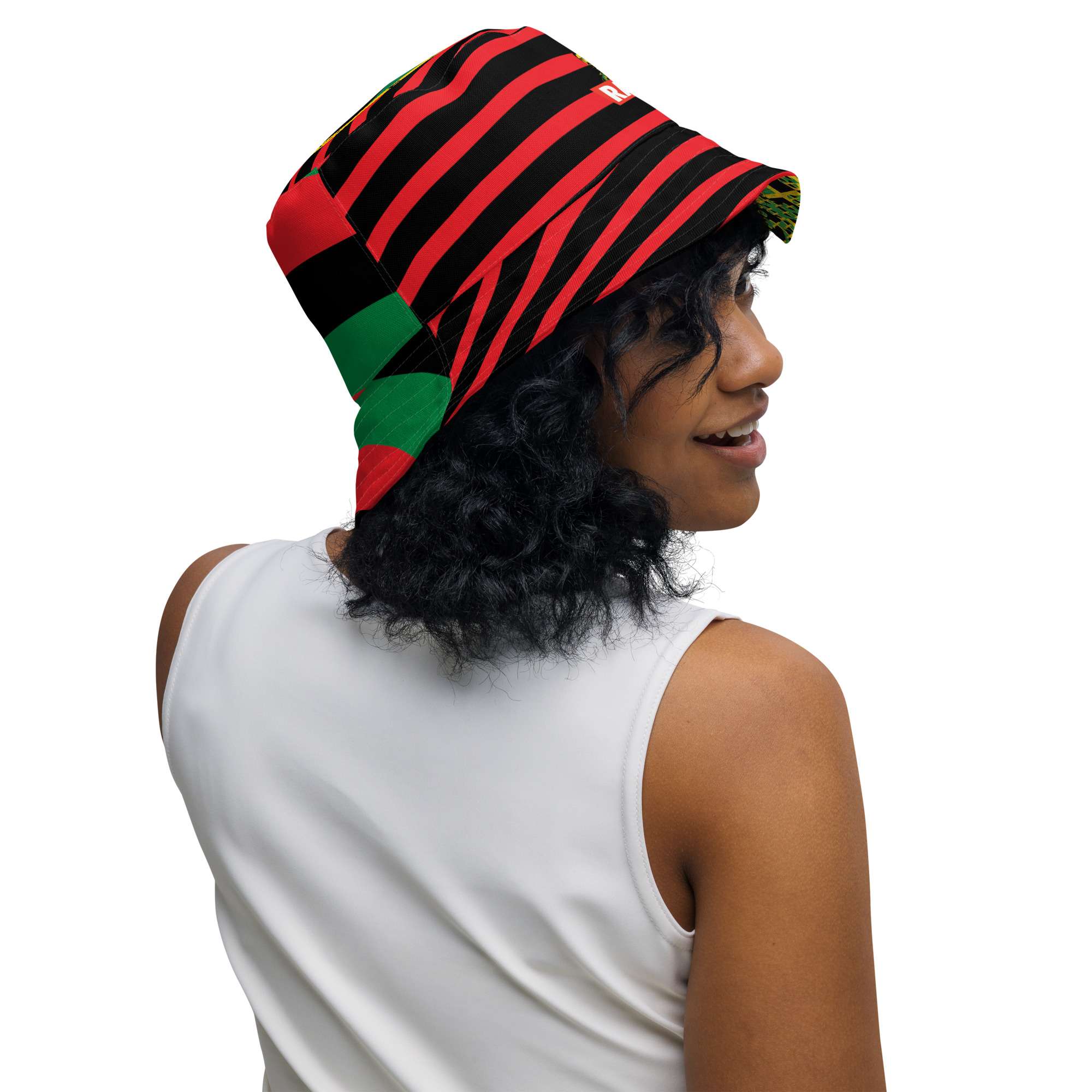 Jamaica Rasta Reversible Bucket Hat