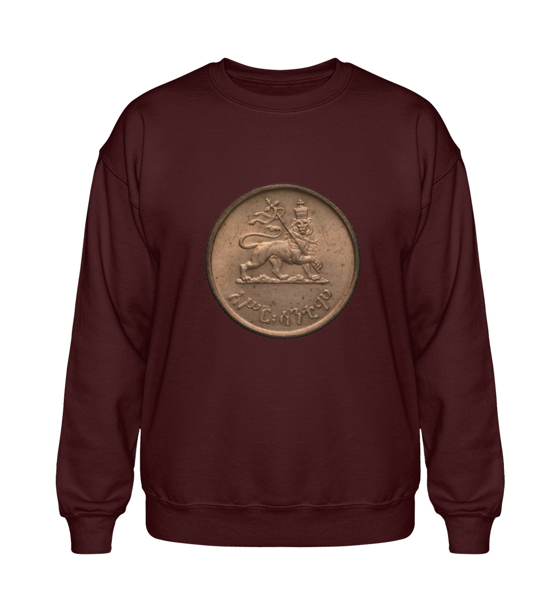 Sweatshirt Lion of Judah Rasta Fairwear Geansaí Cumasc Trom-7174