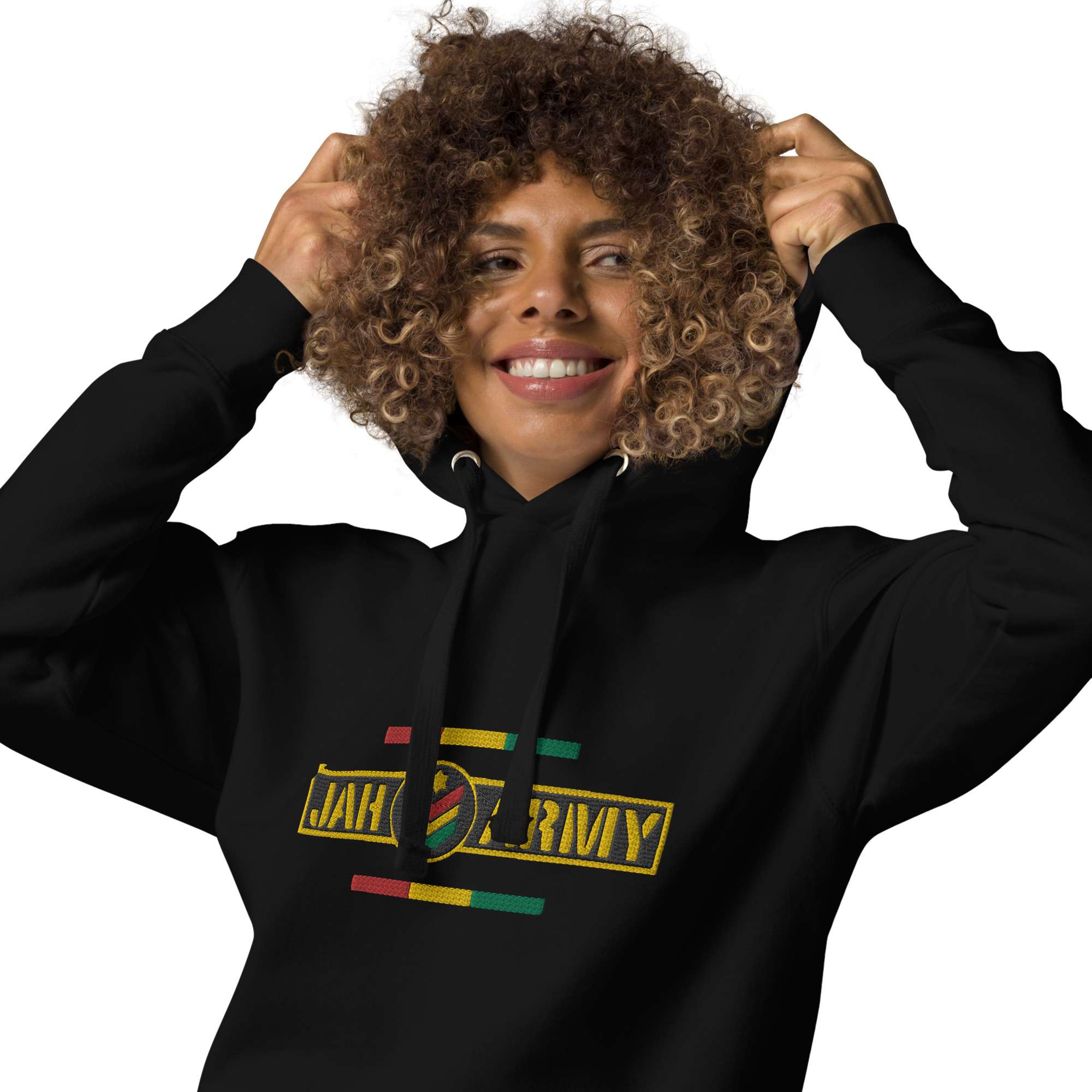 Jah Army Unisex Rasta Hoodie Hooded Sweatshirt