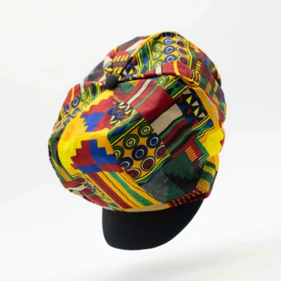 Rasta Cap Dreadlocks Mütze African Wax Dreadmütze Rastafari Crown