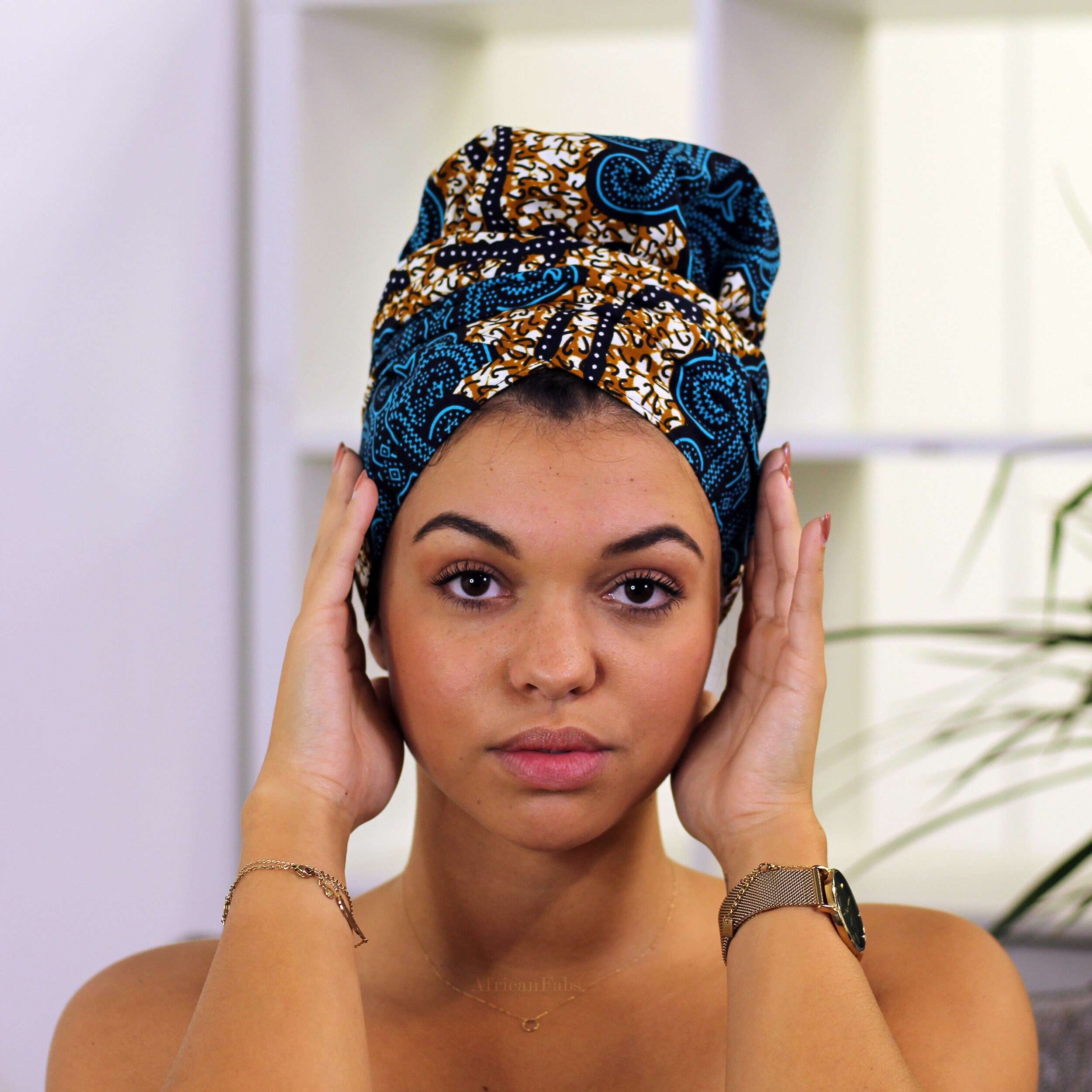 Headwrap Kopftuch für Afros Dreads und lange Haare