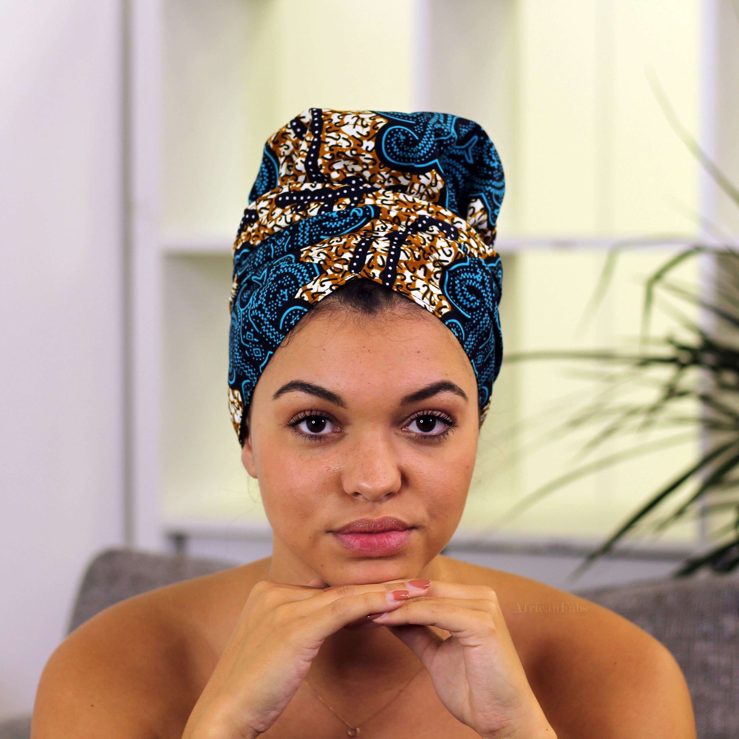 Headwrap Kopftuch für Afros Dreads und lange Haare