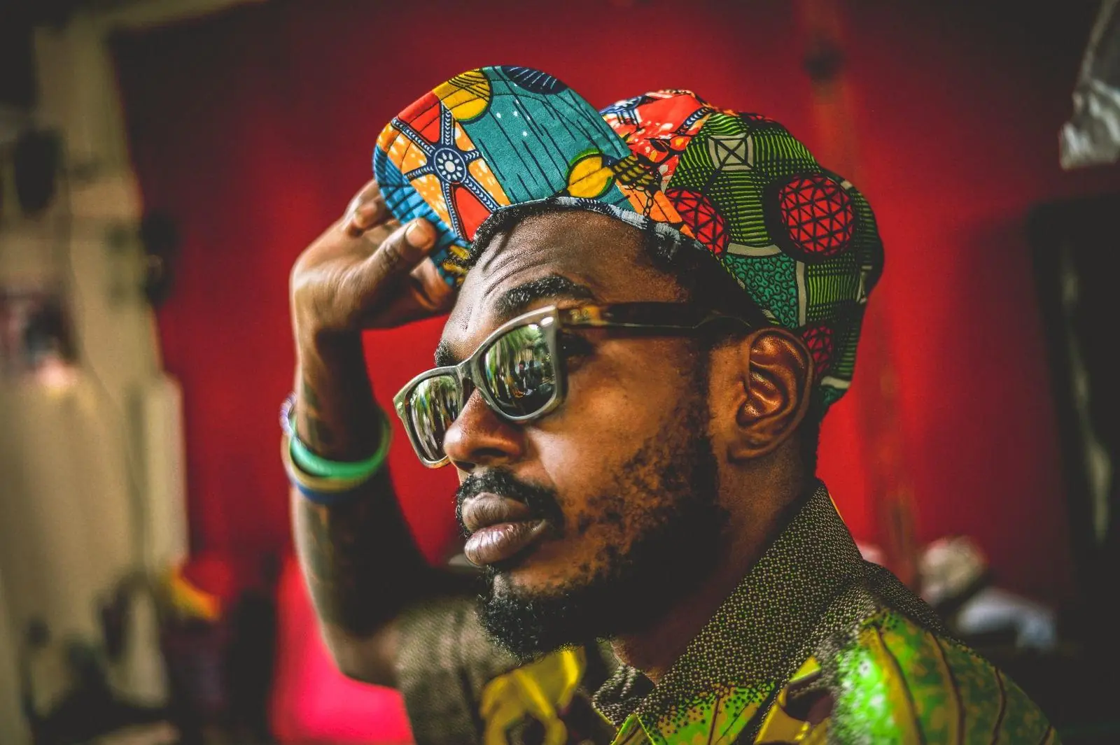 Afrikanischer Print Hut Baseball Kappe Patchwork Hut Recycled Cotton Cap Boho Hut African Wax Print Mütze Baseball Cap