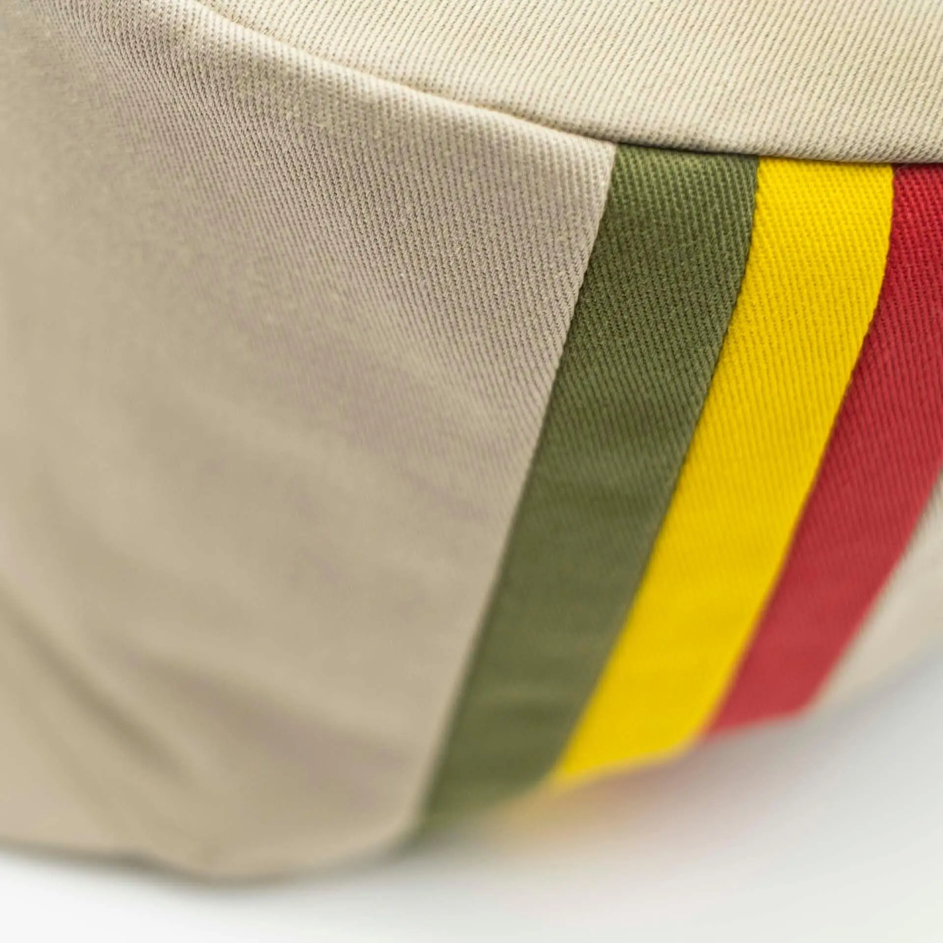 Dreadlocks Mütze Dreadmütze Dreadhead Cap Beige Canvas Reggae Fahne Grün Gelb Rot Reggae Mütze für Dreadheads