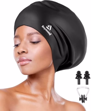 Swim Cap for Dreads Afros Locs Long Hair