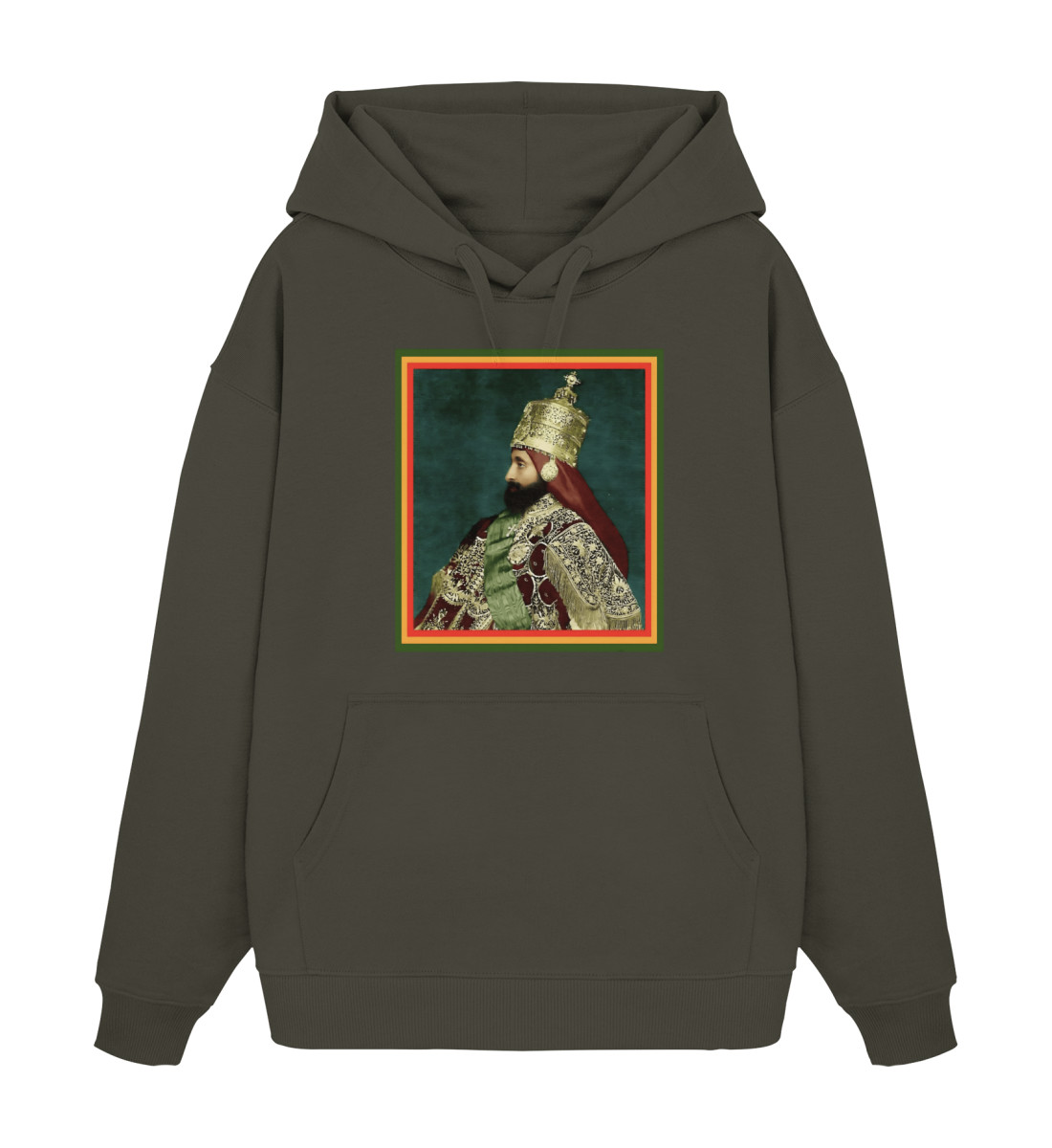 Rastafari Roots Hoodie - Unisex Oversized Organic Hoodie