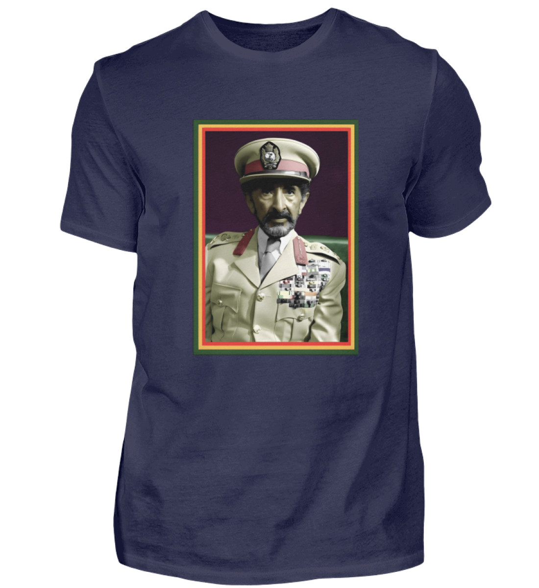 Haile Selassie Jah Rastafari General - Herren Premiumshirt-198