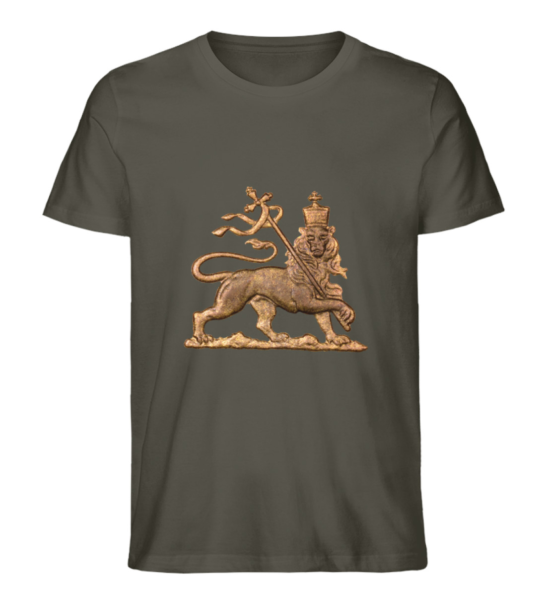 Lion of Judah Roots Shirt - Herren Organic Shirt-7072