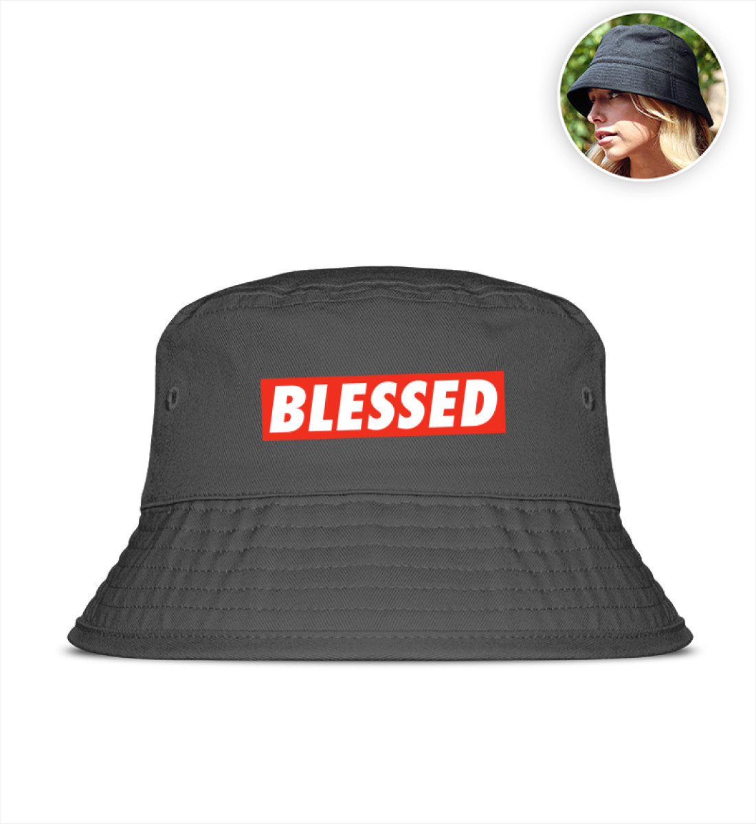 Rasta Blessed - Organic Bucket Hat mit Stick-7210
