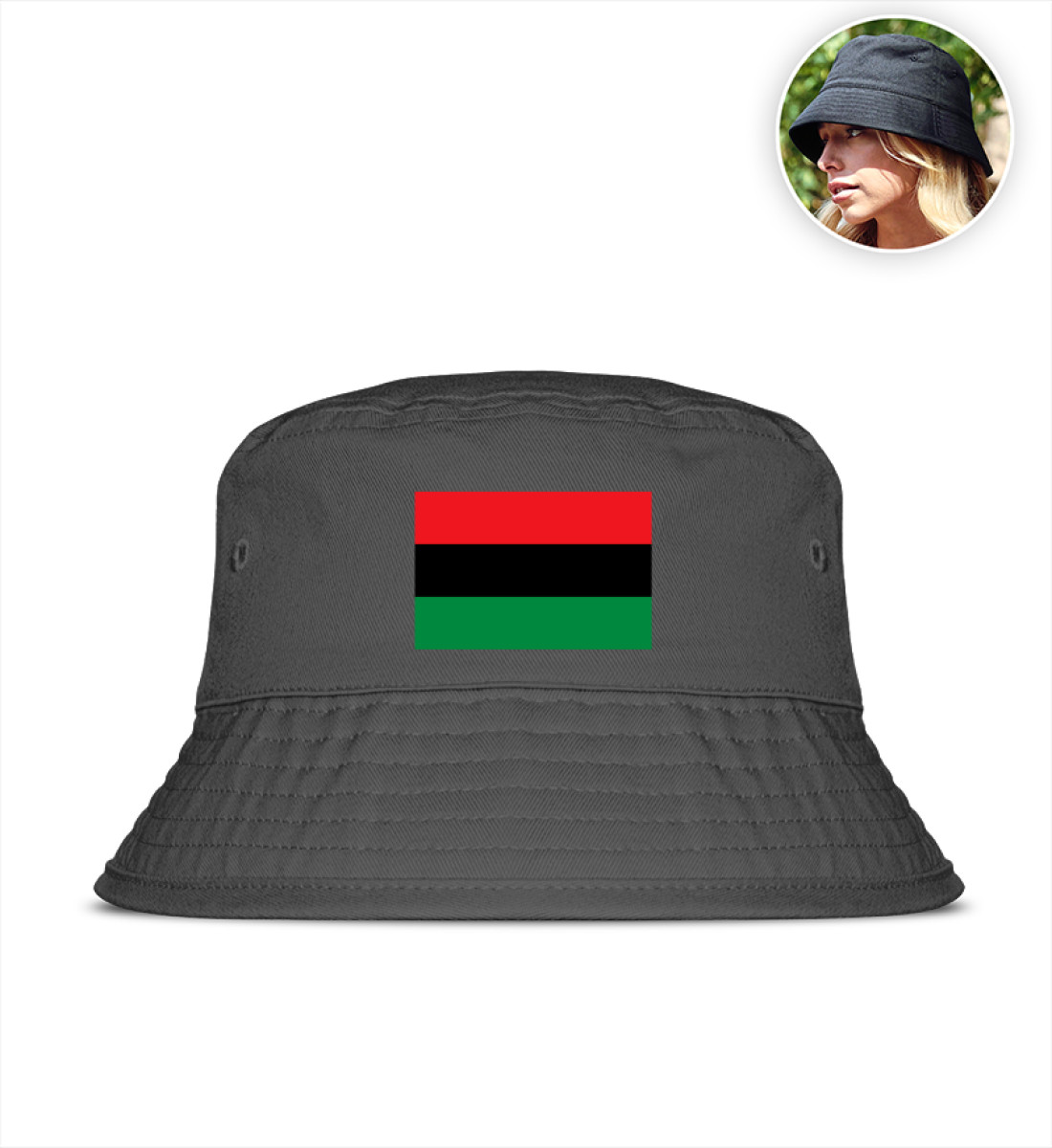 UNIA Africa - Organic Bucket Hat mit Stick-7210